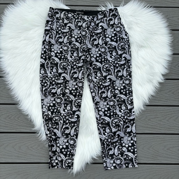 Express Patterned Columnist Pants - Picture 2 of 5